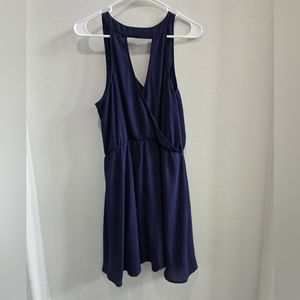 Lush Navy blue sleeveless mini dress size XL